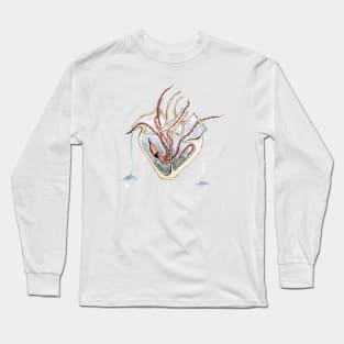 Squid Heart Aquarium Long Sleeve T-Shirt